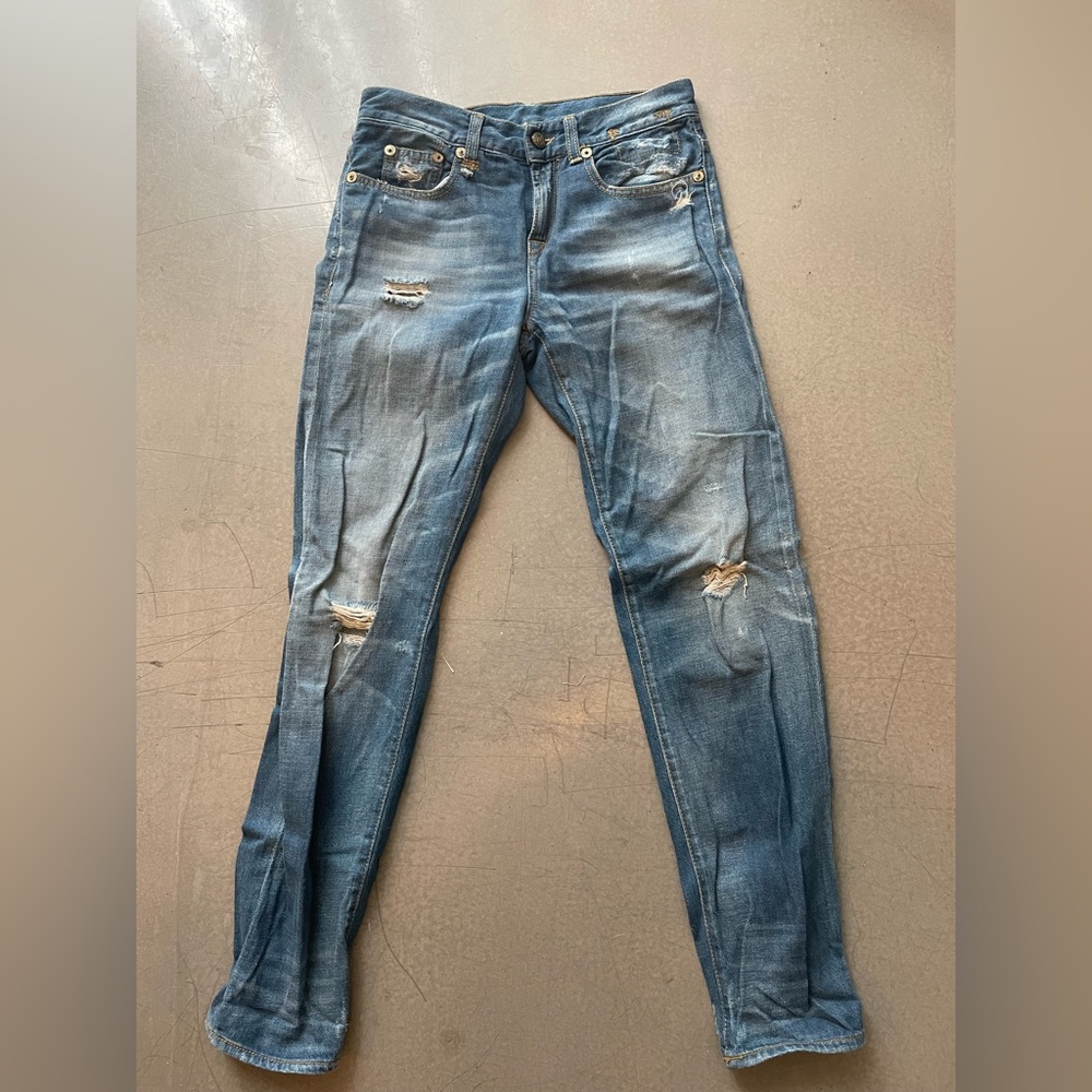 R13 Relaxed Skinny Denim. Size 24.